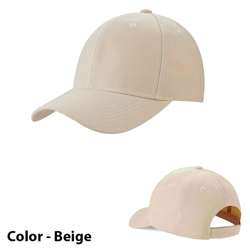 Unisex verstelbare effen baseballpet 38943-1
