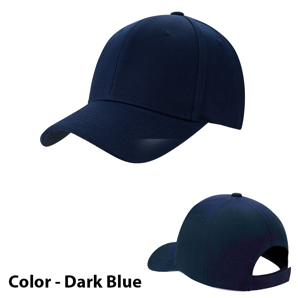 Unisex verstelbare effen baseballpet 38943-1