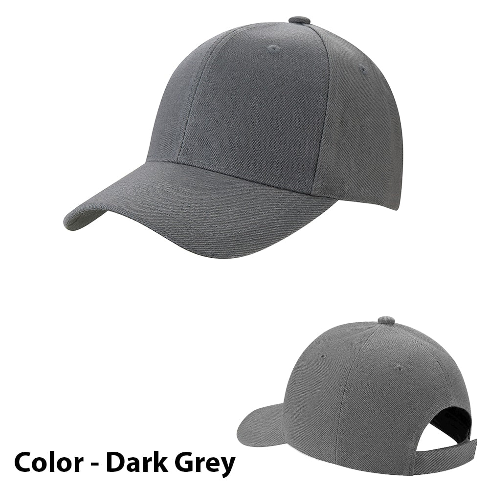 Unisex verstelbare effen baseballpet 38943-1