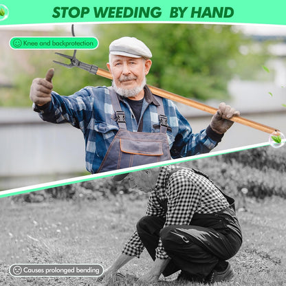 Handmatige onkruidtrekker met 4 klauwen