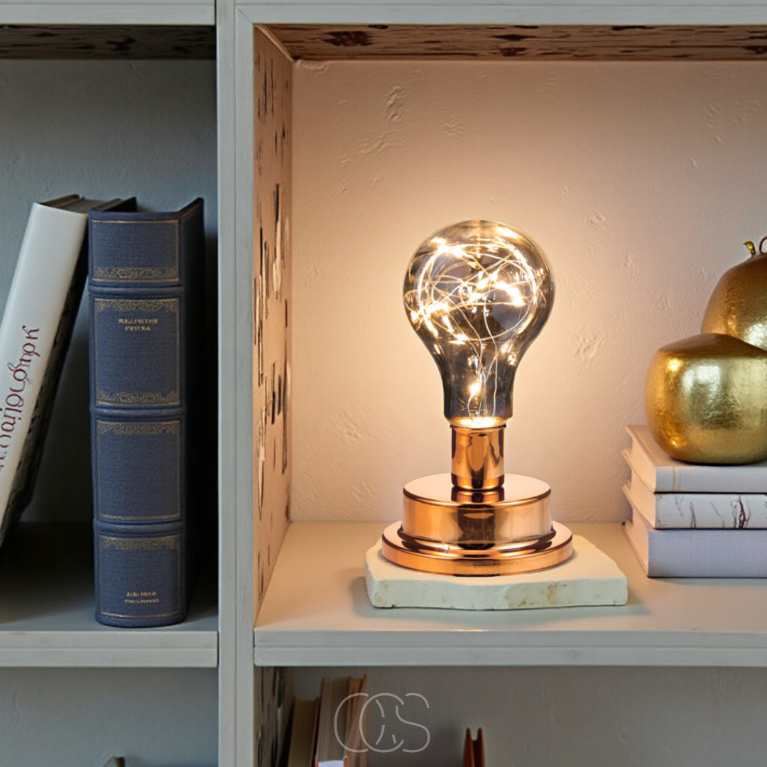 Tafellamp met Gloeilamp Design