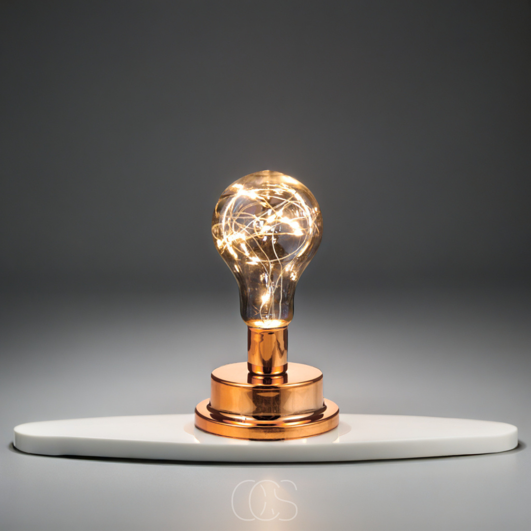 Tafellamp met Gloeilamp Design