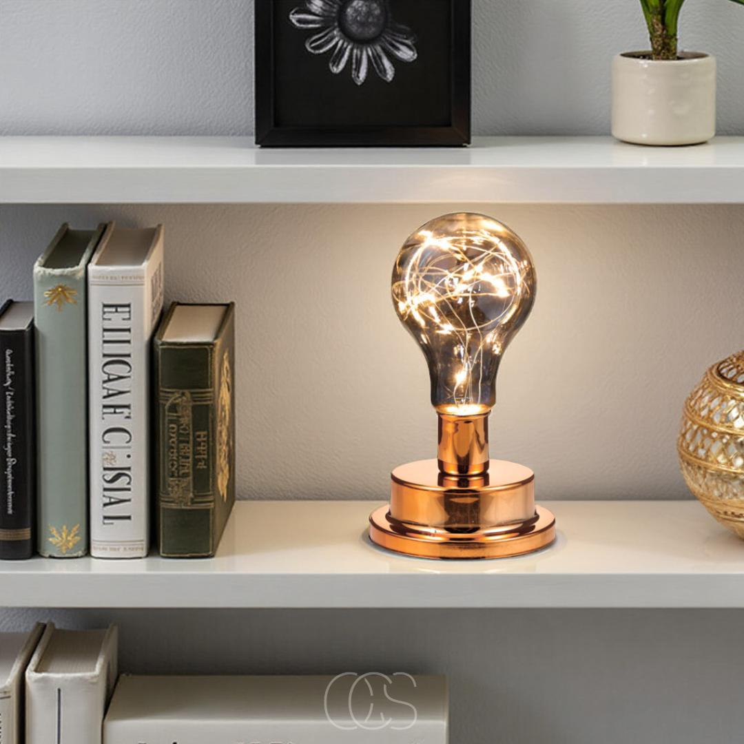 Tafellamp met Gloeilamp Design