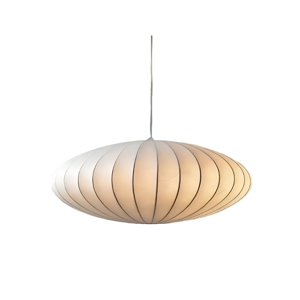 Japandi siliconen geplooide hanglamp
