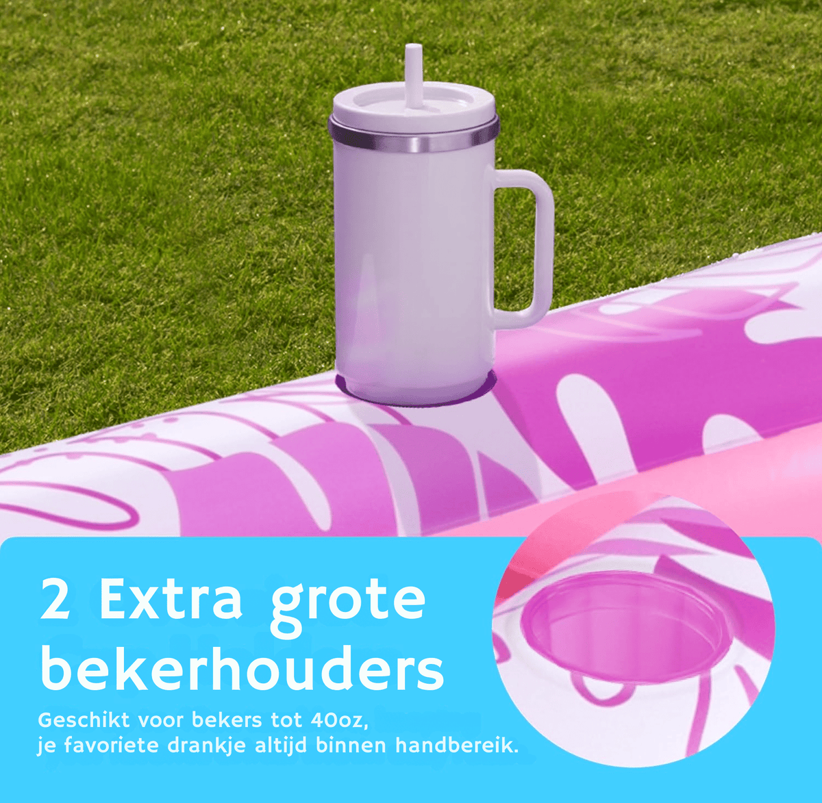 Opblaasbaar lounge zwembad en luchtbed