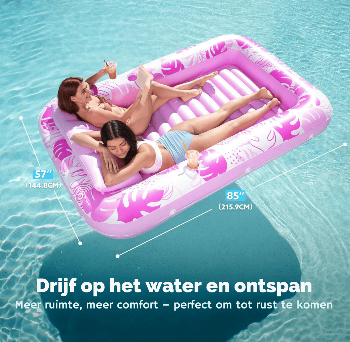 Opblaasbaar lounge zwembad en luchtbed