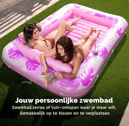Opblaasbaar lounge zwembad en luchtbed