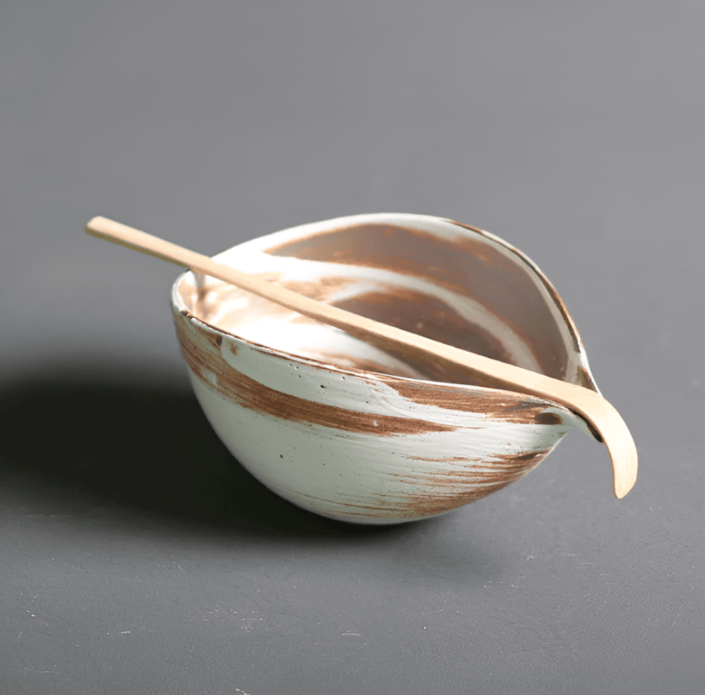 Matcha Thee Set 4-delig van Keramiek en Bamboe