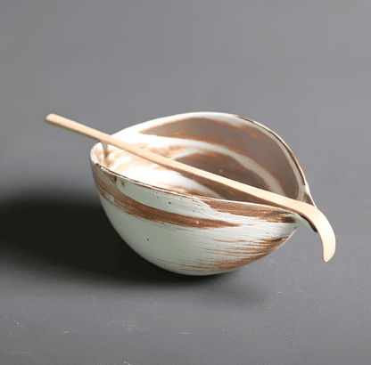 Matcha Thee Set 4-delig van Keramiek en Bamboe