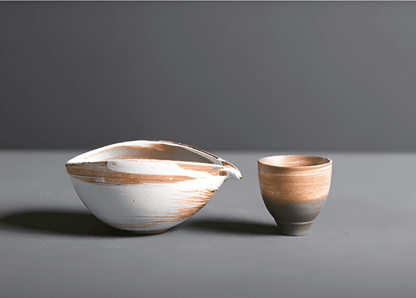 Matcha Thee Set 4-delig van Keramiek en Bamboe