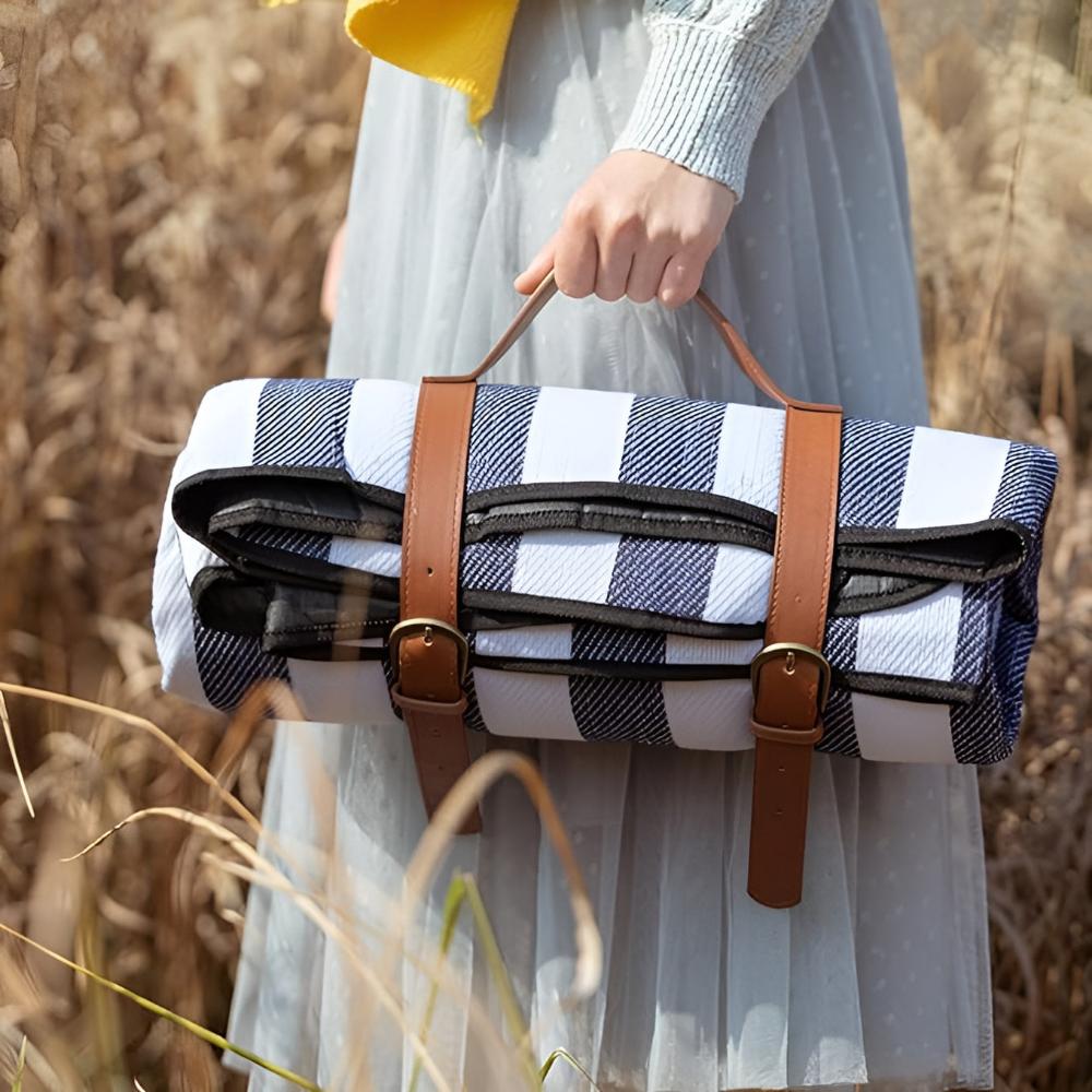 Opvouwbaar Gestreept Picknickkleed