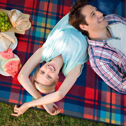 Opvouwbaar gestreept picknickkleed