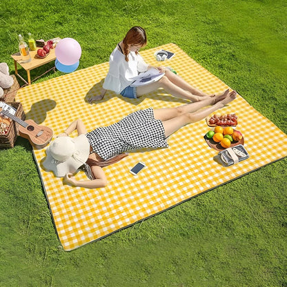 Opvouwbaar gestreept picknickkleed