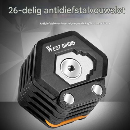 Opvouwbaar en compact fietsslot