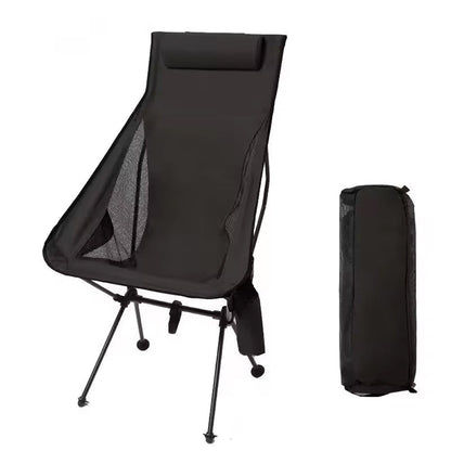 Navando opvouwbare compacte campingstoel met hoofdsteun