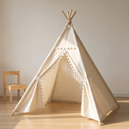 Opvouwbare Kindertent Met Houten Palen