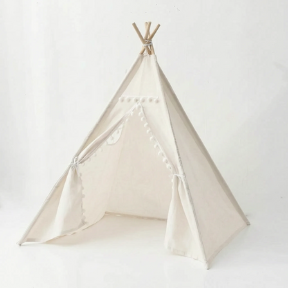 Opvouwbare Kindertent Met Houten Palen
