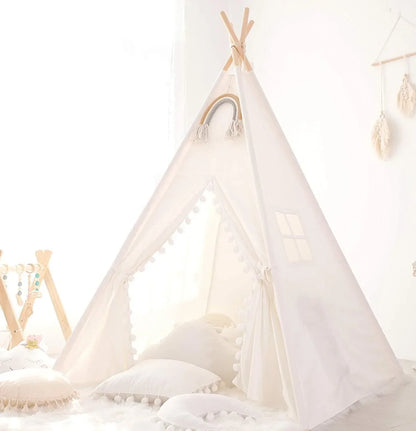 Opvouwbare Kindertent Met Houten Palen