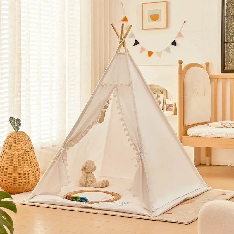 Opvouwbare Kindertent Met Houten Palen
