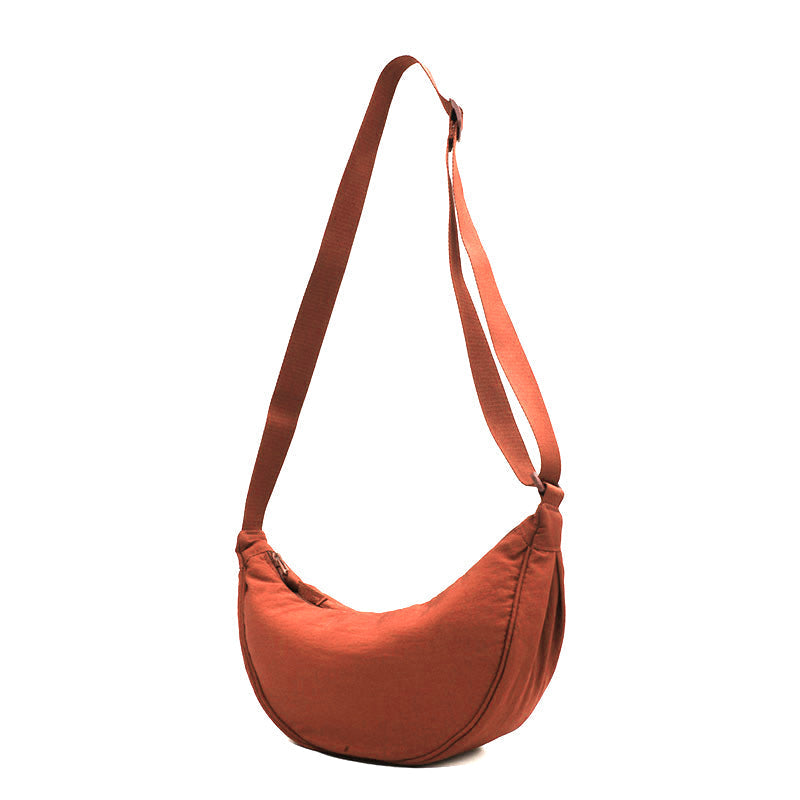 Ruime nylon schoudertas dames