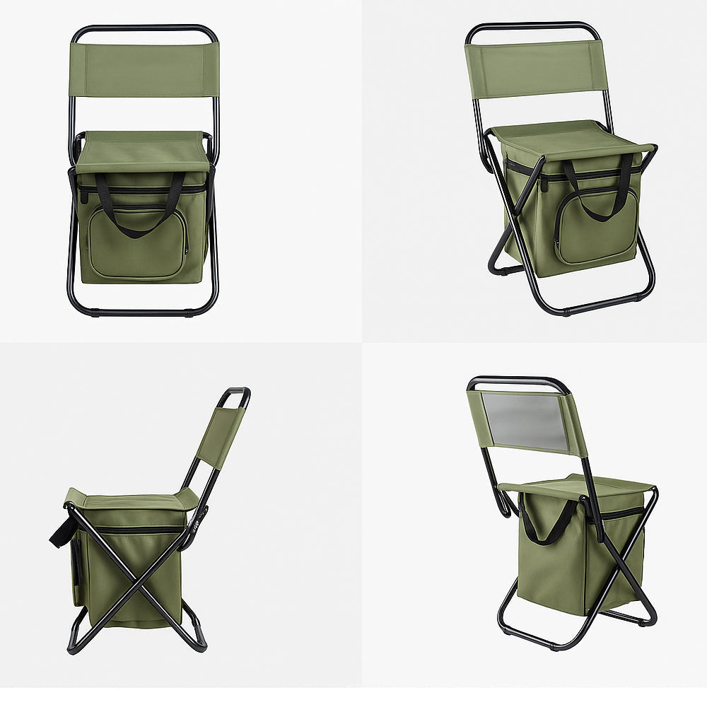 Navando opvouwbare campingstoel met koeltas