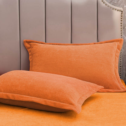 Fluweelzachte fleece kussenslopen set