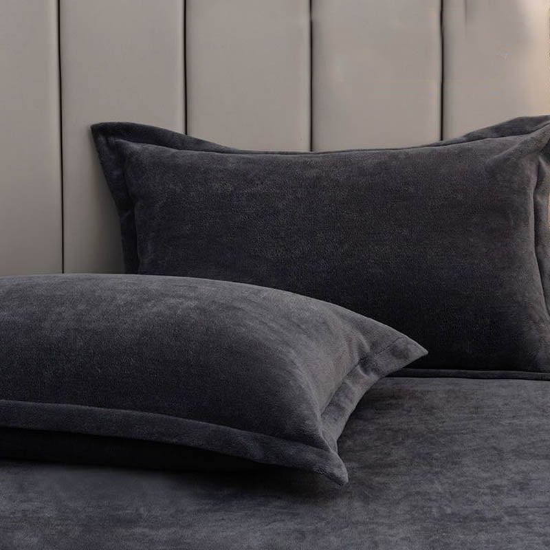 Fluweelzachte fleece kussenslopen set