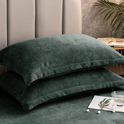 Fluweelzachte fleece kussenslopen set