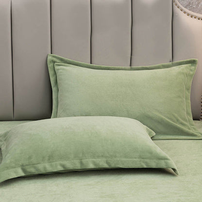 Fluweelzachte fleece kussenslopen set