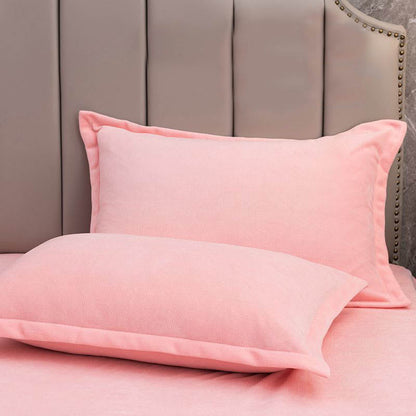 Fluweelzachte fleece kussenslopen set