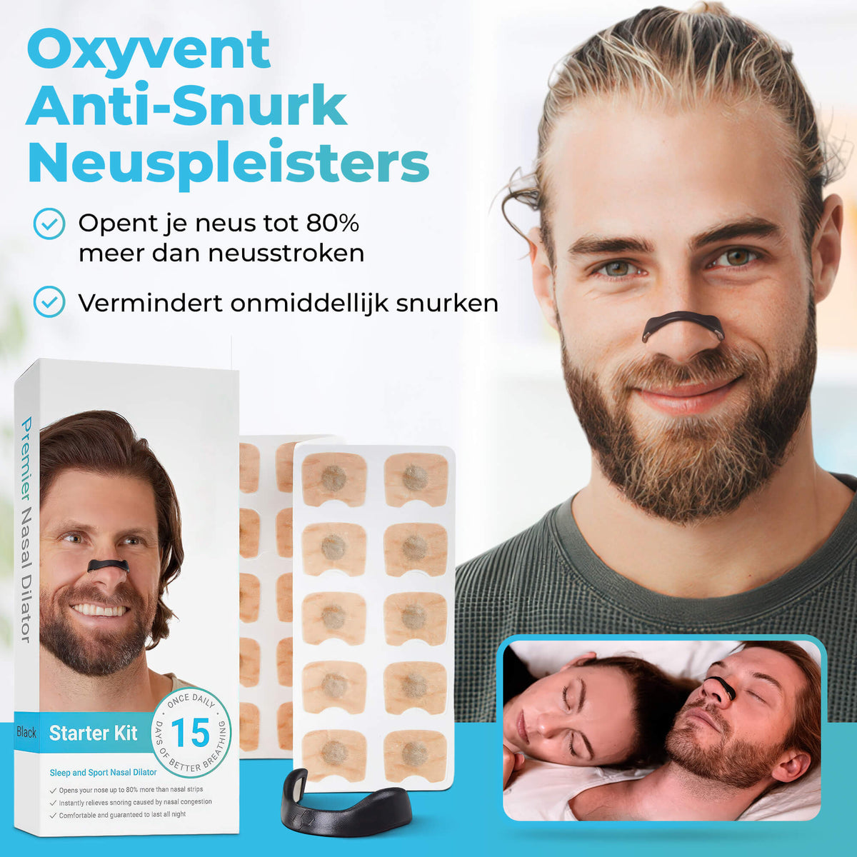 Oxyvent anti-snurk neuspleisters