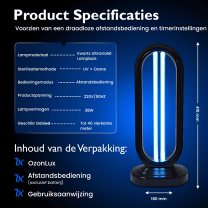 OzonLux UV Ozon desinfectielamp