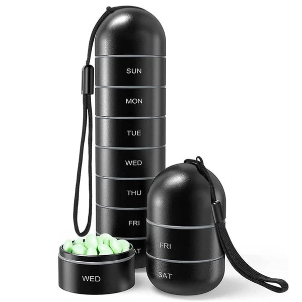 VITACASE waterdichte 7-daagse aluminium pillendoos