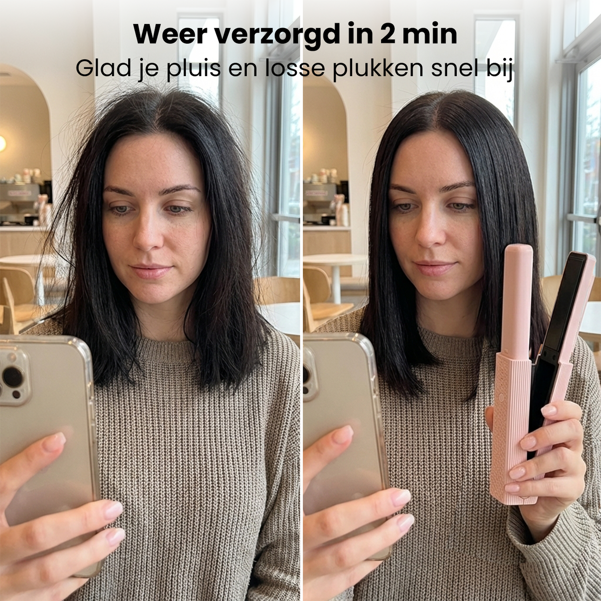 PocketGlam draadloze 2-in-1 haarstyler