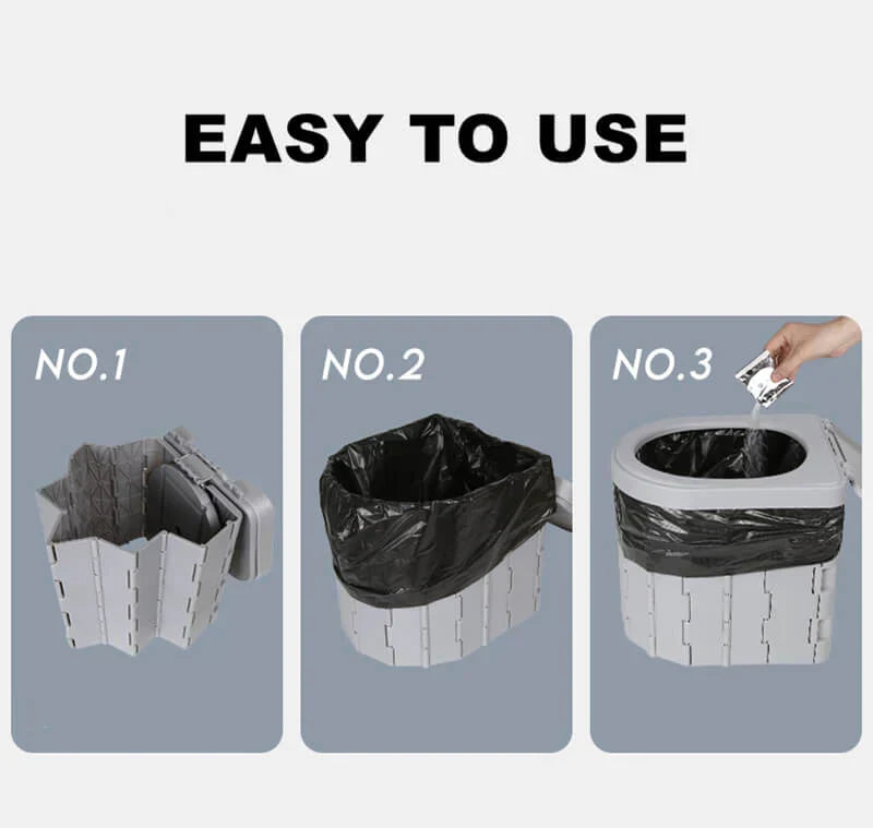 FoldFlush draagbaar vouwtoilet