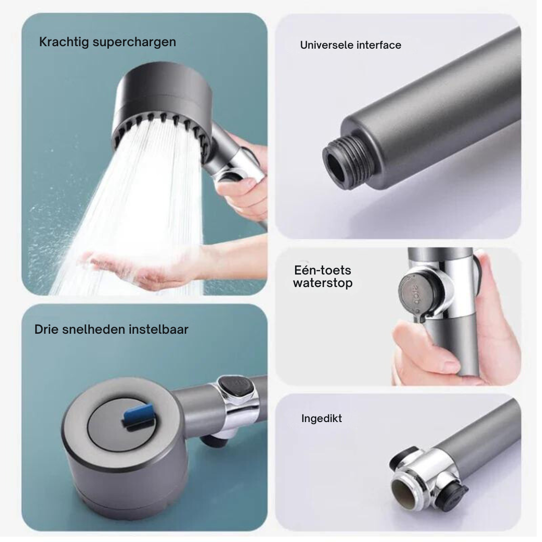 PureSpray luxe hogedrukdouchekop