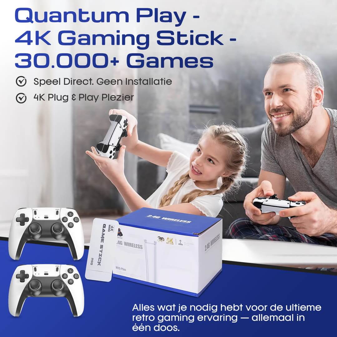 Quantum Play 4K retro gaming stick