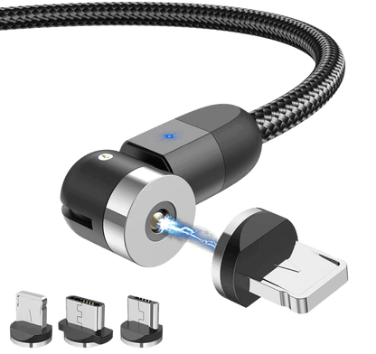 Quickzap roterende magnetische laadkabel