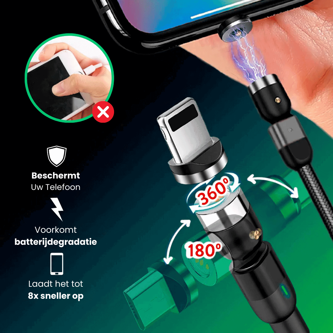 Quickzap magnetische laadkabel