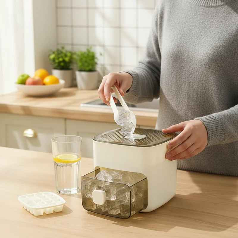 Drukknop IJsmaker ijsblokjeshouder