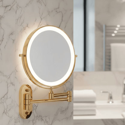 GoldGlam oplaadbare gouden make-up spiegel
