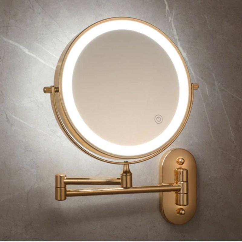 GoldGlam oplaadbare gouden make-up spiegel