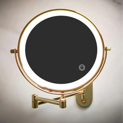 GoldGlam oplaadbare gouden make-up spiegel