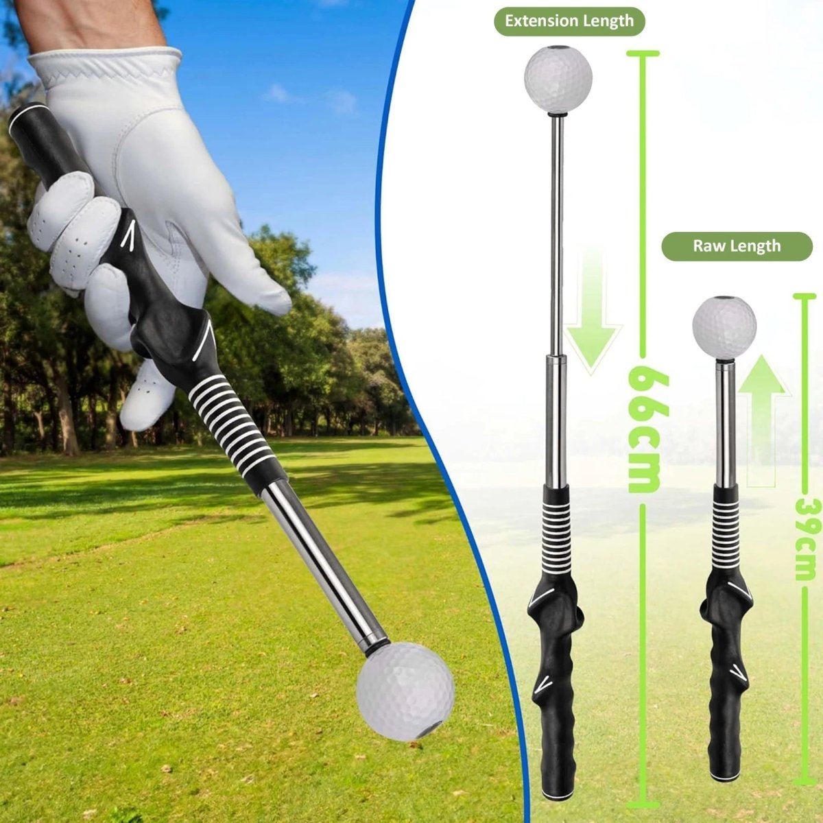 SWINGTICK uitschuifbare golf swing trainer