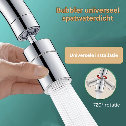 AquaGlide 720° draaibare kraanopzetstuk
