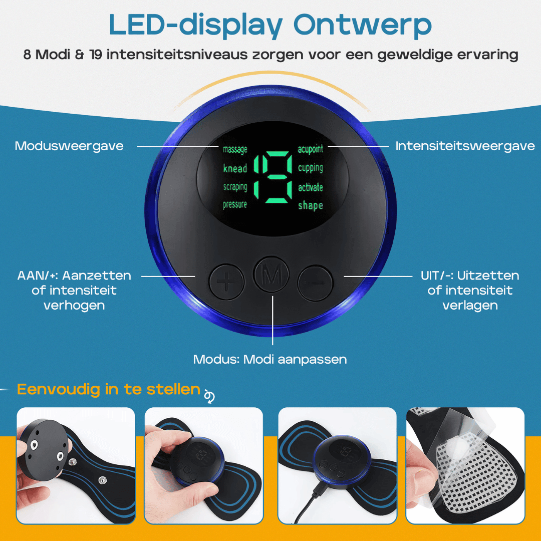 Rejuvii EMS nek- en rugmassageapparaat