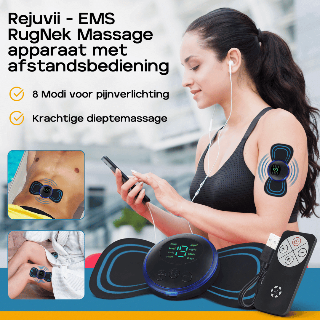 Rejuvii EMS nek- en rugmassageapparaat