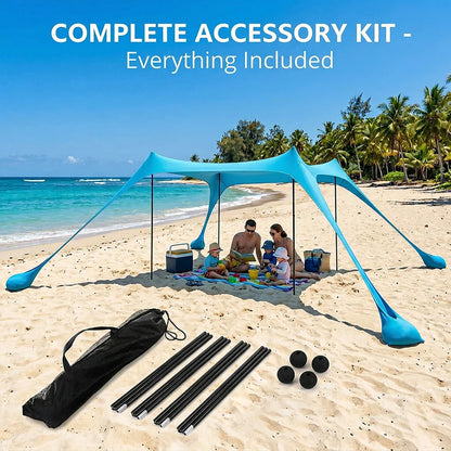 Navando rekbare open strandtent