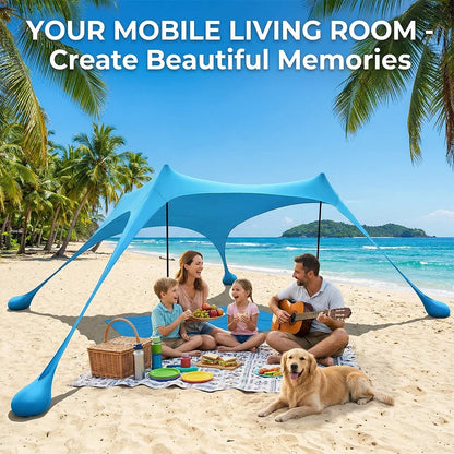 Navando rekbare open strandtent