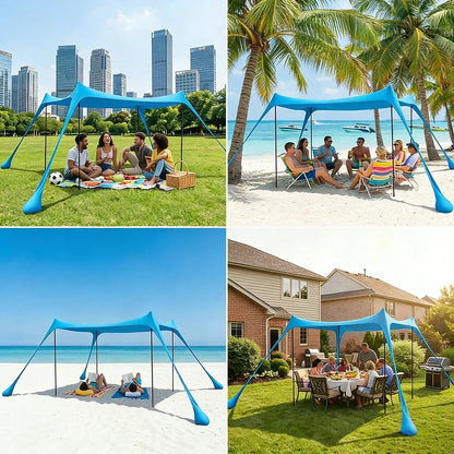 Navando rekbare open strandtent